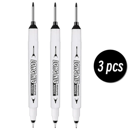 20mm Double-Tip Deep Hole Long Head Nib Markers For Metal Pen Waterproof Bathroom Woodworking Decoration Multi-Purpose