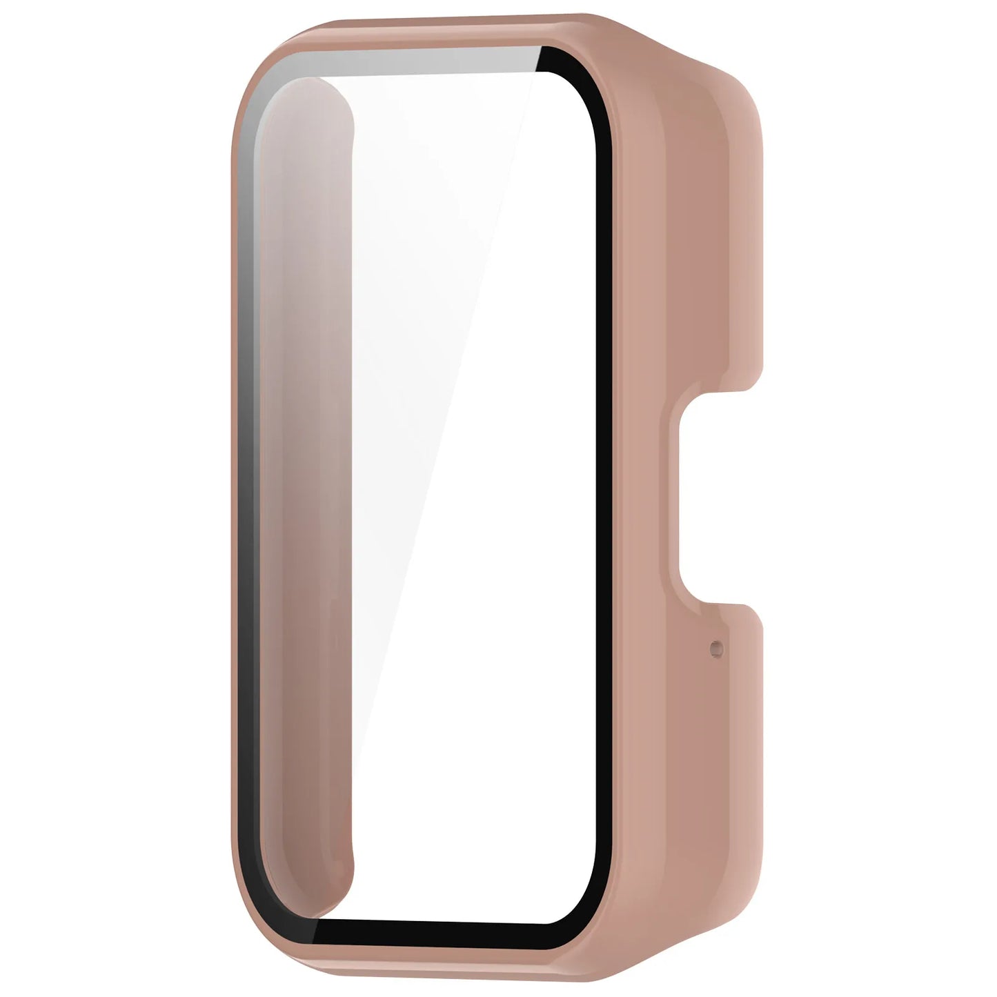 Watch Case Compatible for Samsung Galaxy Fit3, Protective PC Frame Face Cover Built-in Tempered Glass Screen Protector, Scrat
