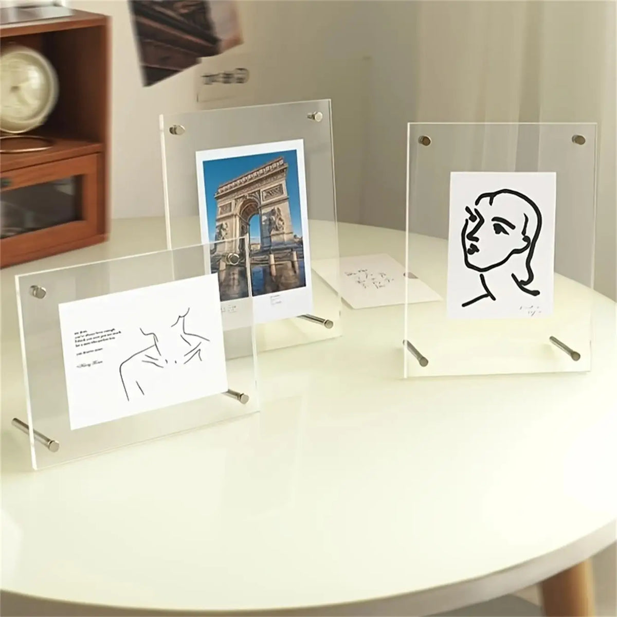 Desk Clock Wall-Mounted Digital With Adjustable Luminous Mode For DIY Crafts
