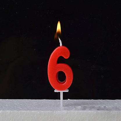1Pcs Gold Happy Birthday Number Cake Candles 0 1 2 3 4 5 6 7 8 9 Cake Topper Kids Girls Boys Bar Baby Party Supplies Decorati