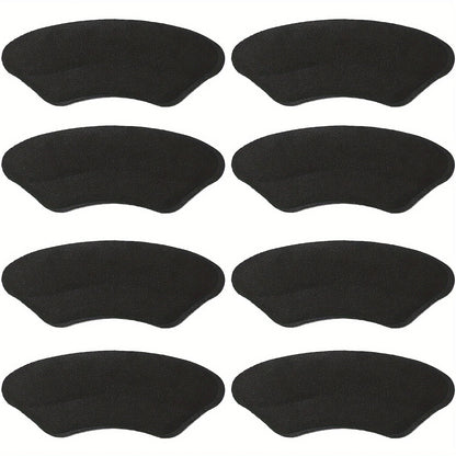 8-Pack Heel Pads for Too Big Shoes Self-Adhesive Heel Protectors Heel Inserts Improve Shoe Fit And Comfort Prevent Heel Slipp
