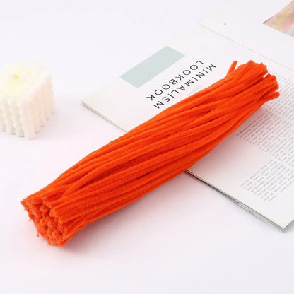 100/50Pcs Chenille Stems Bulk 22 Colors Chenille Pipe Cleaner Stems Kids Art and Crafts Projects and Decorations(6 MM x 12 in