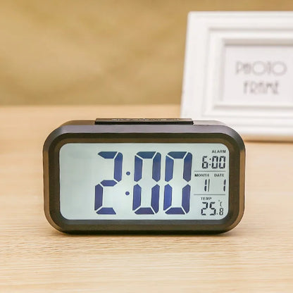 Digital Led Clock Household Bedside Battery Powered Multi-function Alarm Clock Desk Things for the Room Table Clocks Home Dec