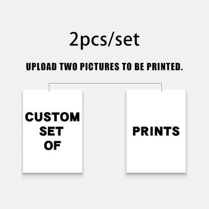 1/2/3pcs Custom Canvas Printing Personalized Photo Suitable for Family Life Pets Scenery Couple Weddings Home Decor Poster Gi
