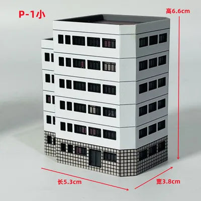Architecture 1:300 ABS Building Scene Plastic Assembly Model Train Layout Design Materials - 10