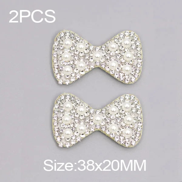 26 English Letters Pearl Rhinestone Patches For Clothes A-Z Alphabet Pearl Rhinestones Applique Sew On/Glue On Patches DIY Na