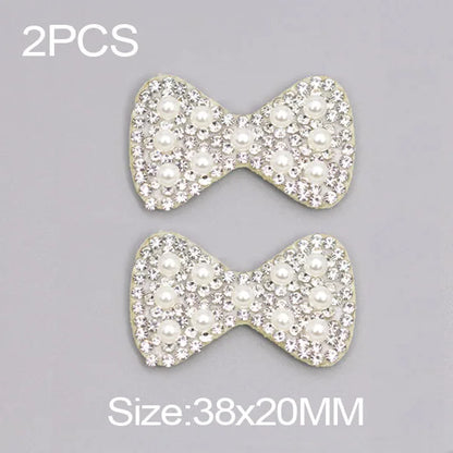 26 English Letters Pearl Rhinestone Patches For Clothes A-Z Alphabet Pearl Rhinestones Applique Sew On/Glue On Patches DIY Na