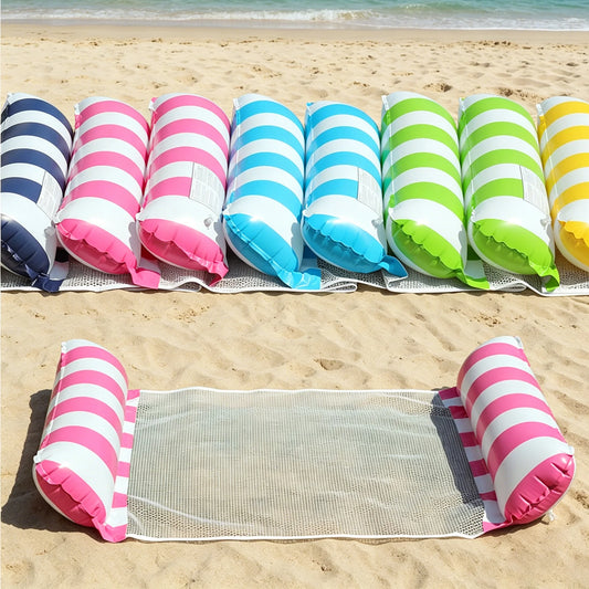 Pool Hammock Floats, 1Pack 4-in-1 Inflatable Water Hammocks Floaties (Saddle, Lounge Chair, Hammock, Drifter), , Pool Float L