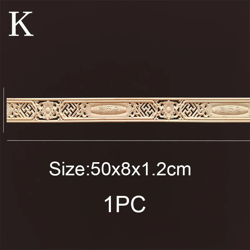 Decorative Wood Molding Wood Carved Corner Onlay Applique Frame Cabinet Home Decor Figurines Wall Art Furniture Accessories -