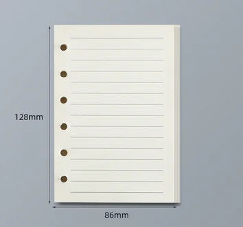 45 Sheets A5 A6 A7 Loose Leaf Notebook Refill Spiral Binder Inner Page Line Blank craft Grid Inside Paper Stationery