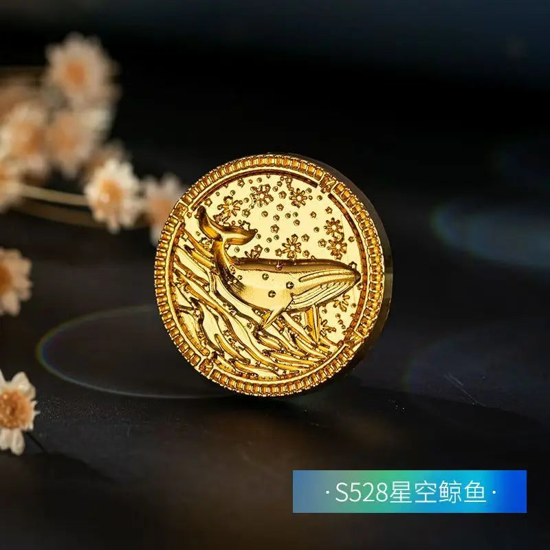 Plant Wax Stamp Seal Wax Print Thick Copper Head Carved Sealing Tool Holiday Party Invitation Letter Wedding Decorative - B18