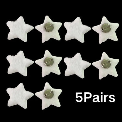 5/1Pairs Small Angel Wings Brooch Japanese Plush Angel Wings Brooch Badge Sweet Pin Doll Cosplay Y2K Fluffy Angel Wing Bag De