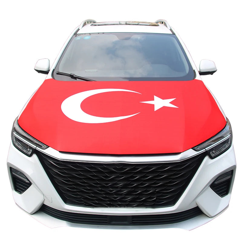 National Turkey Flag Car Engine Cover Turkish For Decoration