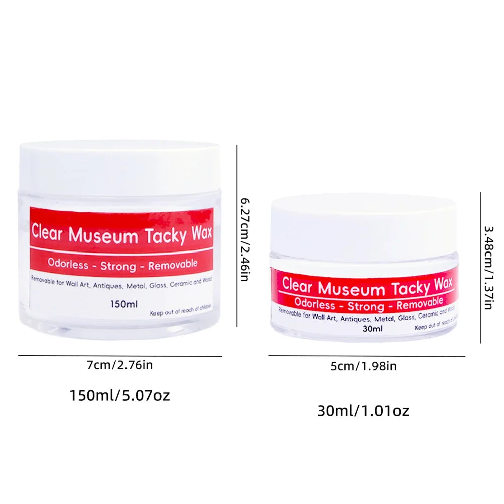 Tacky Wax Museum Adhesive Sticky Putty, Removable and Waterproof Adhesive for Festival Decoration and Glass Anchoring