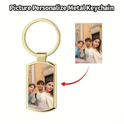 Personalised Photo Keyring, Personalised Sublimation Print Picture, DIY Picture Keyring