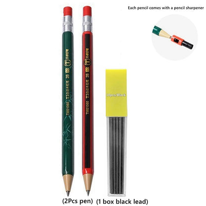 2.0 mm Mechanical Pencils Set 2B Automatic Student Pencils with Sharpener Color Pencil Leads School Pens Kawaii Cute Statione