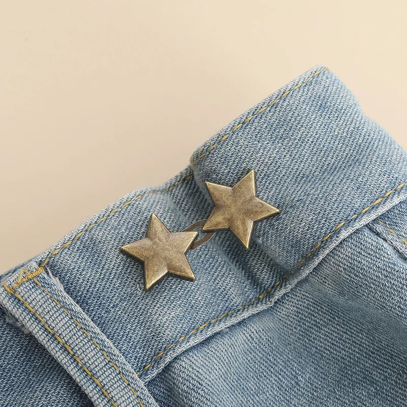 Bowknot Button Adjuster for Pants Skirts Waist Tightener Adjustable Waist Buckle for Jeans No Sewing Required Clothing Suppli