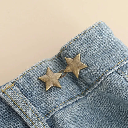 Bowknot Button Adjuster for Pants Skirts Waist Tightener Adjustable Waist Buckle for Jeans No Sewing Required Clothing Suppli