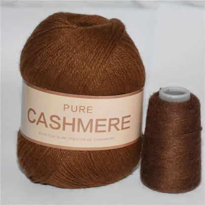 Crochet Cashmere Yarn, Soft Hand-Knitted Wool, Baby-Friendly Knitting Thread, Luxurious Yarn for Scarves, Crochet Projects, K