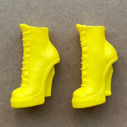 1/6 Monster Doll Boots Sandals Original Doll Shoes Unique Personality Toy Accessories for Collectible Figures - Yellow (Style