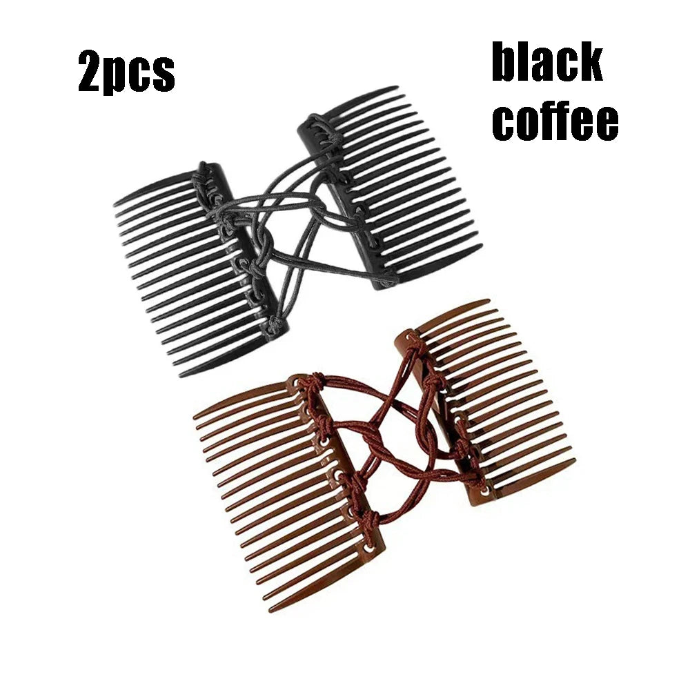 Vintage Creative Magic Hair Comb Elastic Rope Disc Hair Clip For Women Headwear Hair Comb Hair Clip Fashion Hair