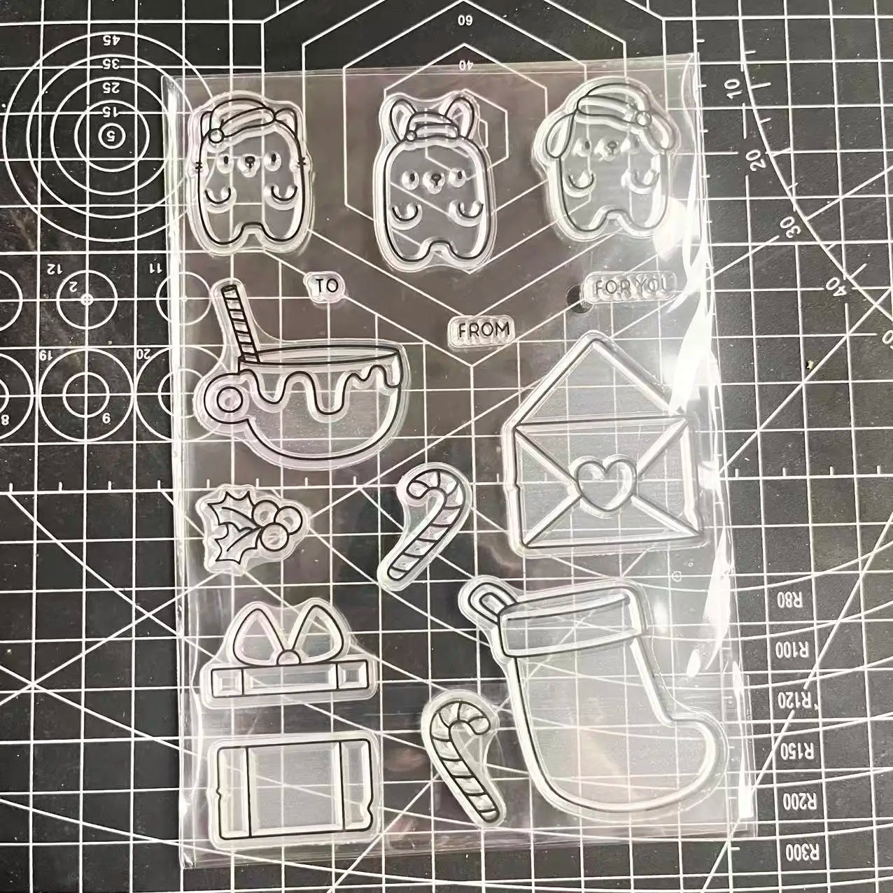 2026 New A6 Clear Stamps Identity Card Design DIY Scrapbook Journal Album Card Making Supplies - only stamp 14