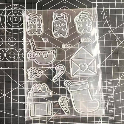 2026 New A6 Clear Stamps Identity Card Design DIY Scrapbook Journal Album Card Making Supplies - only stamp 14