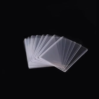 35PT Top Cover Loader Clear Protective Trading Card Holder Hard Plastic Card Sleeves Holder for Baseball Card Sports Cards
