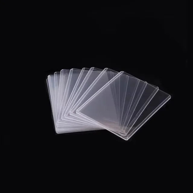 35PT Top Cover Loader Clear Protective Trading Card Holder Hard Plastic Card Sleeves Holder for Baseball Card Sports Cards - 