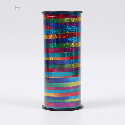 100Yards/Roll Glitter Curling Ribbons Balloon Ribbons Gift Wrap Ribbons for Crafts Christmas Birthday Wedding Party Decoratio
