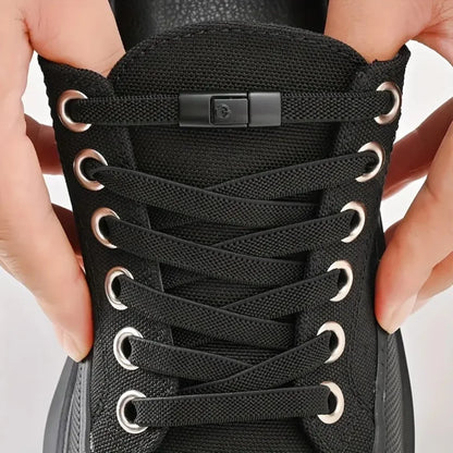 New Press Lock Shoelaces Without ties Gradient Flats Elastic Laces Sneakers Kids Adult No Tie Shoe laces for Shoes Accessorie