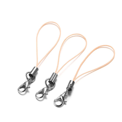 20/50/100Pcs Lanyard Lariat Strap Cords Lobster Clasp Rope Keychain Hooks Mobile Set Charms Keyring Pendant Key Ring Accessor