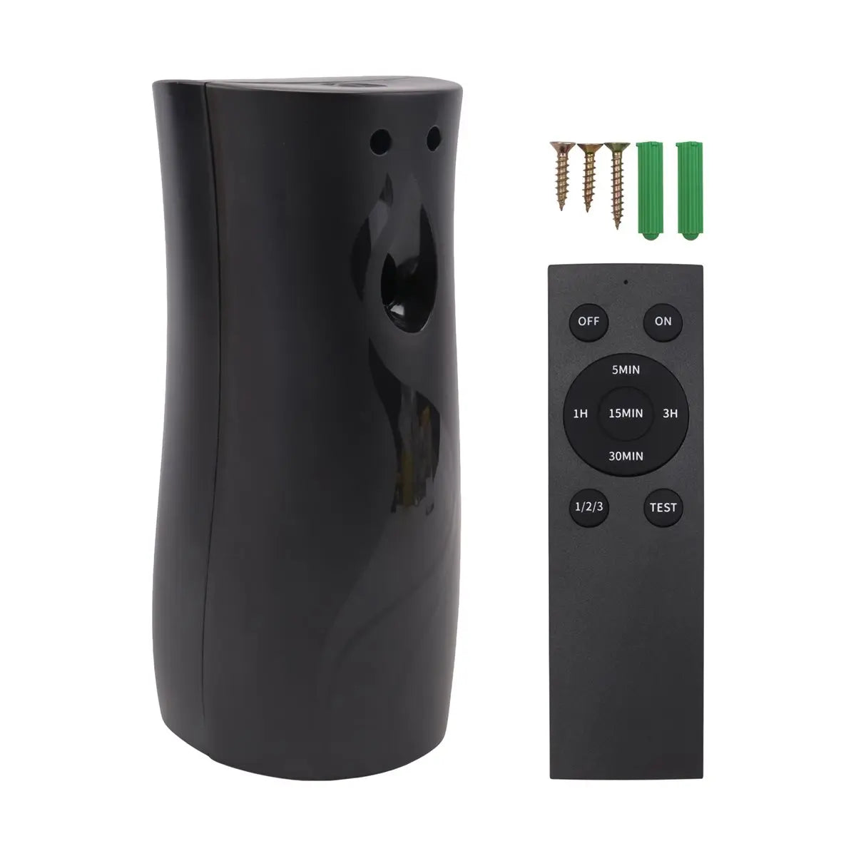 KSOL Automatic Air Freshener Spraying Dispenser, Wall/Standing Aerosol Spraying Dispenser with Remote Control Black
