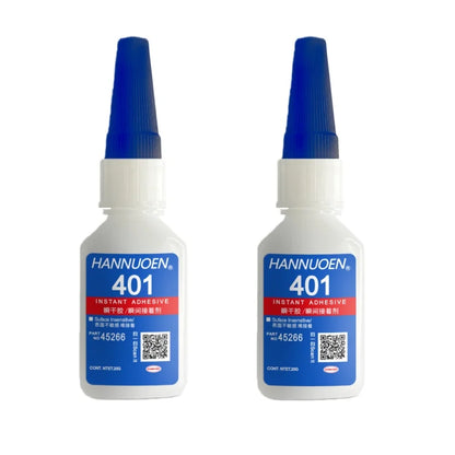 5Sec Super Glue Strong Bond for Shoes/Glass/Metal/Wood/Plastic,Ceramic Quick Dry Industrial Strength Instant Adhesive - 401-2