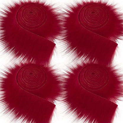 1.5M Faux Fur Ribbon Tapes Diy Apparel Sewing Fluffy Trim Trimming Fabric Home Decoration Sewing Costume Plush Fur Stripe Gif