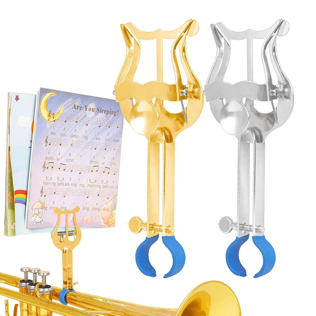 Music Stand Clarinet /Trumpet /Flute /Alto Saxophone Portable Marching Sheet Music Stands Musical Instruments Accessories