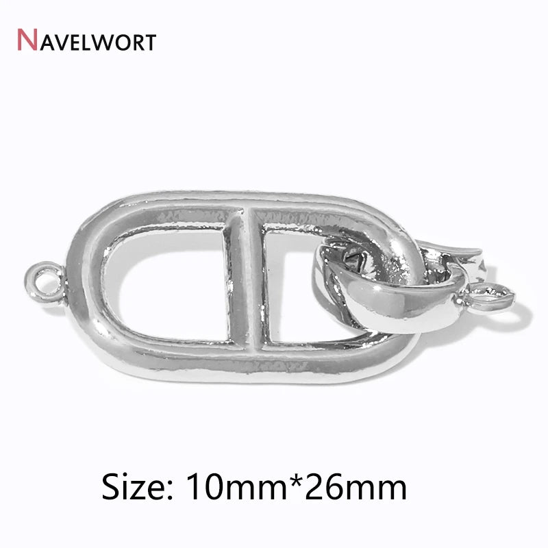2/4/6Pcs Gold Color Round Jewelry Clasps, Locks for Jewelry, Clasps for Bracelet Necklace Making Supplies, Accessories for Je