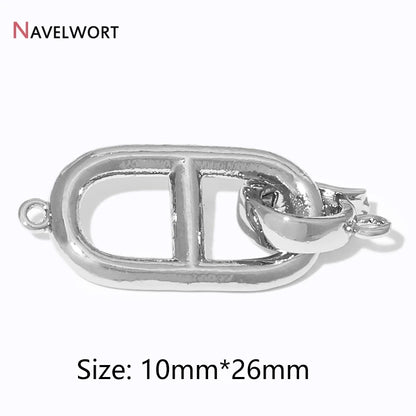 2/4/6Pcs Gold Color Round Jewelry Clasps, Locks for Jewelry, Clasps for Bracelet Necklace Making Supplies, Accessories for Je