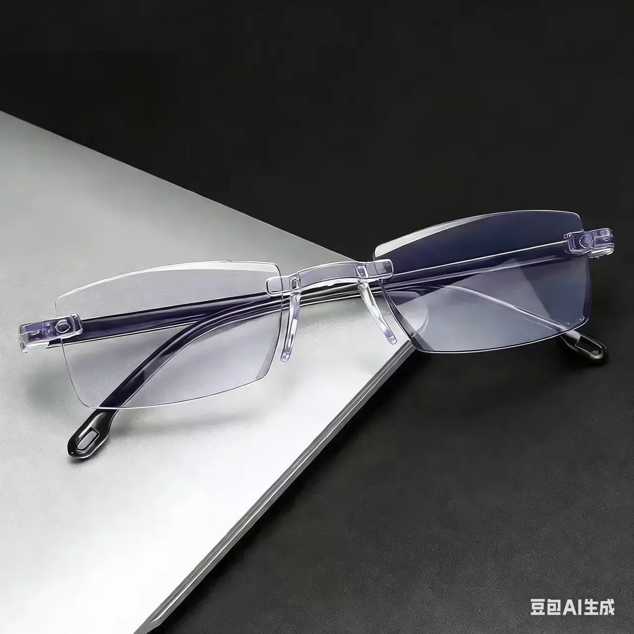 Smart Glasses with Automatic Adjustment Magnifying Reading Glasses Progressive Multifocus Anti-blue Light Eyewear +1-+7 - Pro