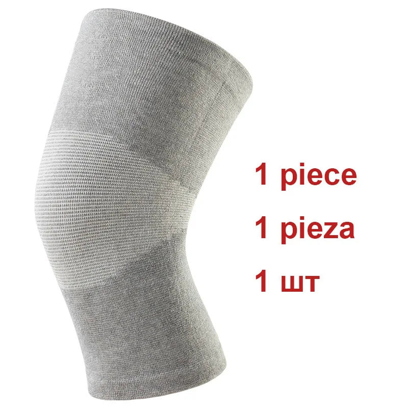 Bamboo Charcoal Knee Warmers for Men & Women - Breathable Thin-Knit Thermal Sleeves with Anti-Slip Grip, Joint Support Comfor