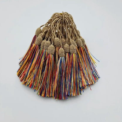Beatiful 5pcs Hanging Rope African LaceTassels Fringe Sewing Tassel Trim for Fabric DIY Curtain Accessories Decoration - Mix