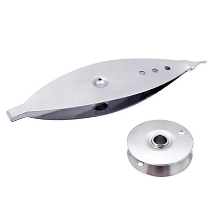1pc Metal Tatting Shuttle for Hand Lace Making DIY Craft Knitting Weaving Tool - one size