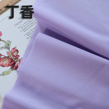 140x50cm 60s Pure Cotton Fabric Solid Color Plain Weave Cloth for Clothing DIY Craft Sewing Cloth - Lilac