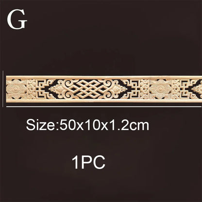 Decorative Wood Molding Wood Carved Corner Onlay Applique Frame Cabinet Home Decor Figurines Wall Art Furniture Accessories -