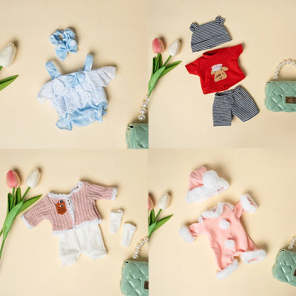 Baby clothes for doll fit 30 cm New Born Doll Accessories Fashion Sweater Dresses Coat Doll Clothes for Girls DIY Toys Gift