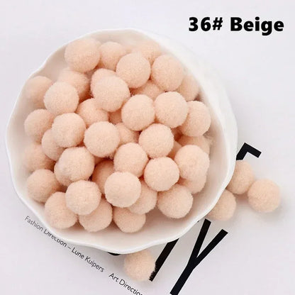 Mini Fluffy Soft Pom Poms Pompoms Ball,Handmade Craft Toys,Wedding Christmas Decor,DIY Sewing Supplies,8mm,10mm,15mm,20mm,30m