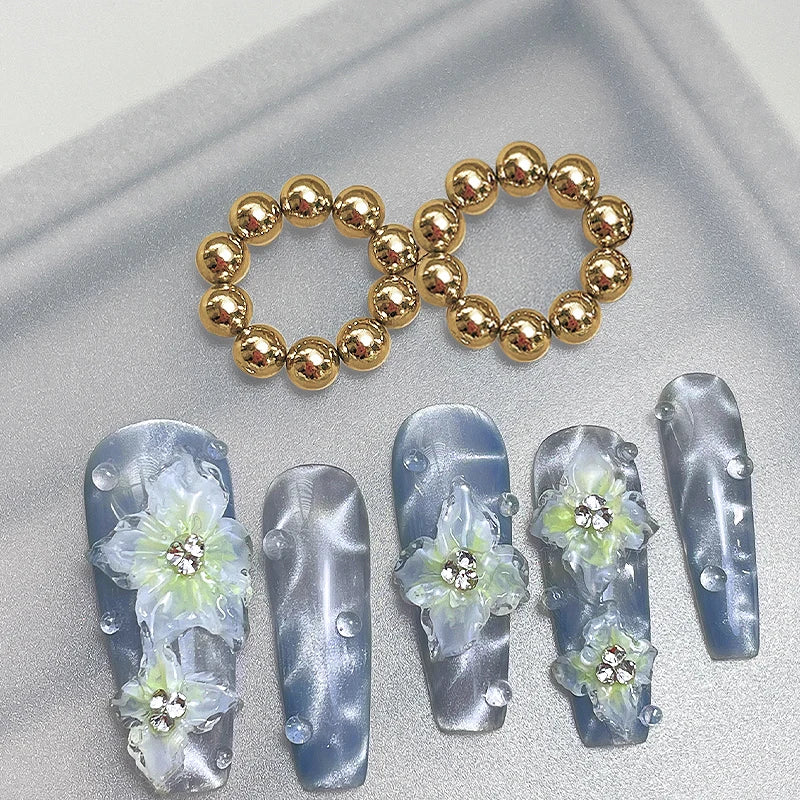 10pcs/20pcs Water Ripple Cat Eye Magnetic Gel Beads Multifunctional Nail Art Flower Carving Cat Magnet DIY Nail Art Design To