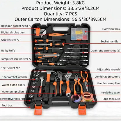 Of Household Hardware Tool Set Electrician Repair Tool Box Multi-function Combination Tool Set