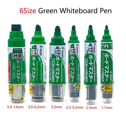 Pilot Whiteboard Pen Stationery Erasable Replaceable ink Refillable Markers 0.7/2.2-5.2/2.3/3.0-6.2/ 3.2/5.0-12mm Durable Tip