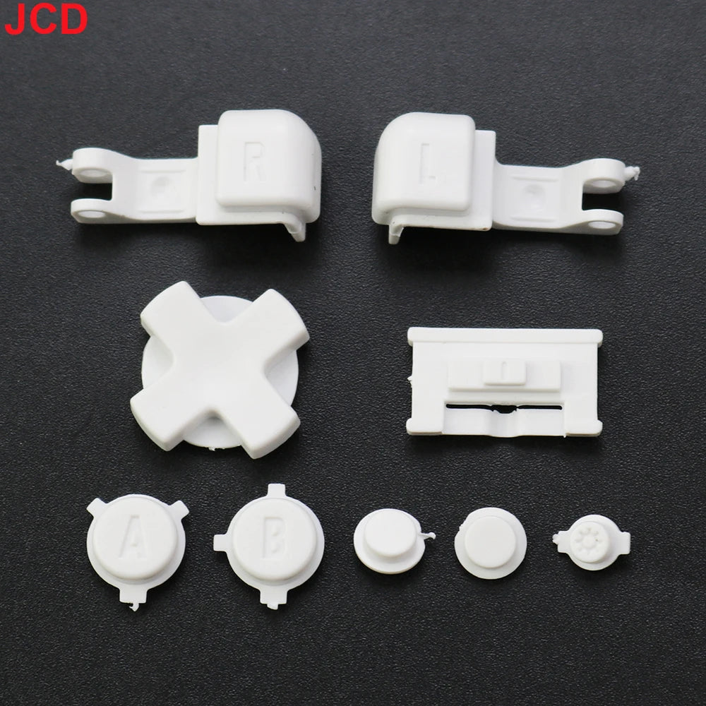 JCD 1set For GameBoy Advance SP GBA SP Plastic Full Button Set For GBA SP A B Select Start Power ON/OFF L R Buttons Kit D Pad